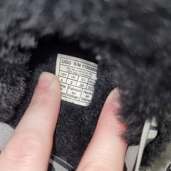 Ugg Funkette black sequin logo slippers clogs lined chunky - Picture 9 of 9